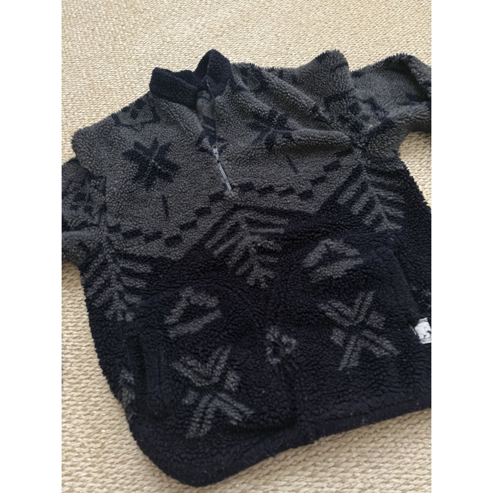 Vintage Aztec Print 90's 1/4 Zip Jacket. Alaska . Mens M Retro Pile‎